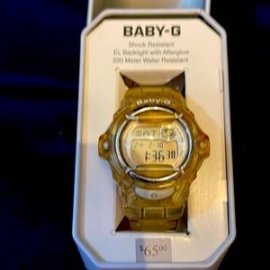 Casio Baby G women’s, clear band, digital watch